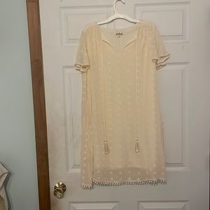 Cream Bella Ella mini dress